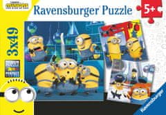 Ravensburger Minioni 2 sestavljanka, 3x 49 delov