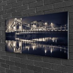 tulup.si Slika na akrilnem steklu Bridge arhitektura 120x60 cm 2 obešalnika