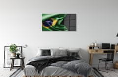 tulup.si Slika na akrilnem steklu Zastava brazilije 120x60 cm 2 obešalnika