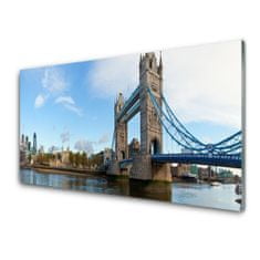 tulup.si Slika na akrilnem steklu London bridge arhitektura 100x50 cm 2 obešalnika