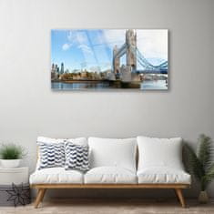 tulup.si Slika na akrilnem steklu London bridge arhitektura 100x50 cm 2 obešalnika