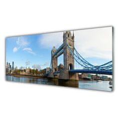 tulup.si Slika na akrilnem steklu London bridge arhitektura 125x50 cm 4 obešalnika