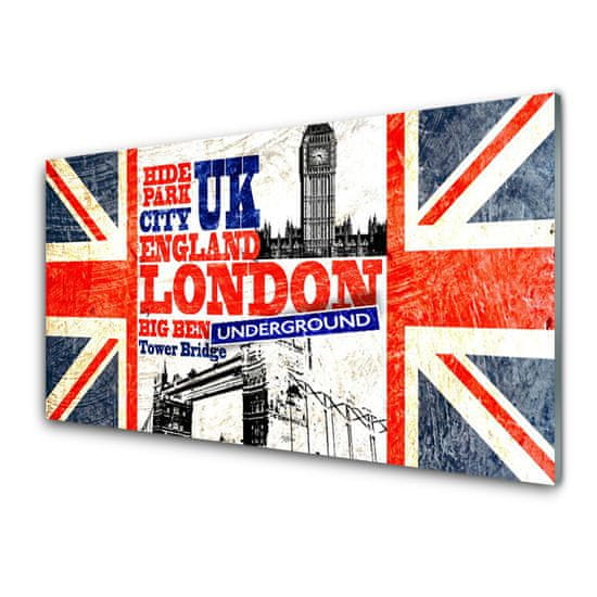 tulup.si Slika na akrilnem steklu London flag art 2 obešalnika