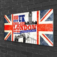 tulup.si Slika na akrilnem steklu London flag art 100x50 cm 2 obešalnika