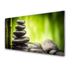 tulup.si Slika na akrilnem steklu Bamboo stones art 125x50 cm 2 obešalnika