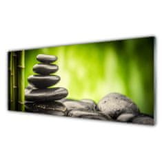 tulup.si Slika na akrilnem steklu Bamboo stones art 125x50 cm 2 obešalnika