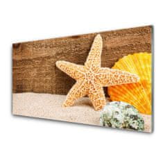 tulup.si Slika na akrilnem steklu Starfish sand art 100x50 cm 4 obešalnika