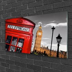 tulup.si Slika na akrilnem steklu Telefonske govorilnice london 120x60 cm 4 obešalnika