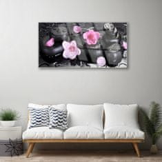 tulup.si Slika na akrilnem steklu Flower stones art 120x60 cm 2 obešalnika