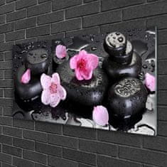 tulup.si Slika na akrilnem steklu Flower stones art 120x60 cm 2 obešalnika