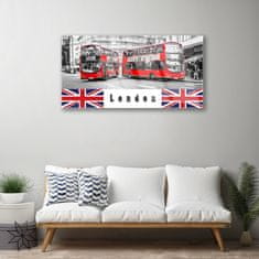 tulup.si Slika na akrilnem steklu London bus art 120x60 cm 4 obešalnika