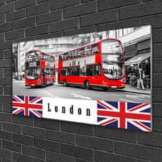 tulup.si Slika na akrilnem steklu London bus art 120x60 cm 4 obešalnika