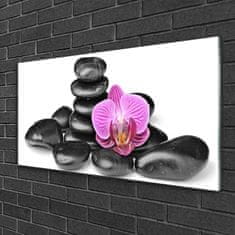 tulup.si Slika na akrilnem steklu Flower stones art 120x60 cm 4 obešalnika