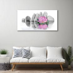 tulup.si Slika na akrilnem steklu Flower stones art 100x50 cm 4 obešalnika