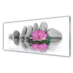 tulup.si Slika na akrilnem steklu Flower stones art 125x50 cm 2 obešalnika