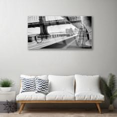 tulup.si Slika na akrilnem steklu Arhitektura koles bridge 120x60 cm 4 obešalnika