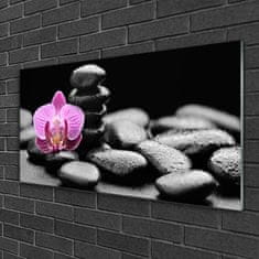 tulup.si Slika na akrilnem steklu Flower stones art 100x50 cm 2 obešalnika