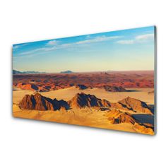 tulup.si Slika na akrilnem steklu Desert sky landscape 100x50 cm 2 obešalnika