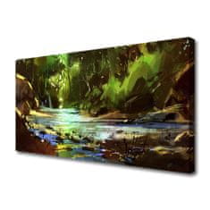 tulup.si Slika na platnu Forest lake nature stones 125x50 cm