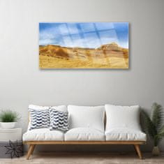 tulup.si Slika na akrilnem steklu Desert hills landscape 120x60 cm 4 obešalnika