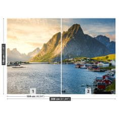 tulup.si Fototapeta Fjord na norveškem Tapeta 208x146 cm