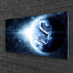 tulup.si Slika na akrilnem steklu Planet zemlja vesolje 120x60 cm 4 obešalnika