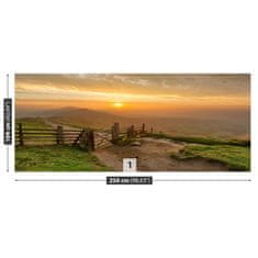 tulup.si Fototapeta Golden sunrise Tapeta 250x104 cm