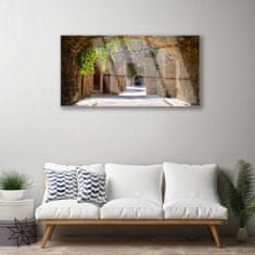 tulup.si Slika na akrilnem steklu Predor alley arhitektura 120x60 cm 4 obešalnika