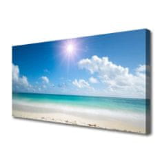 tulup.si Slika na platnu Sea beach sun landscape 125x50 cm