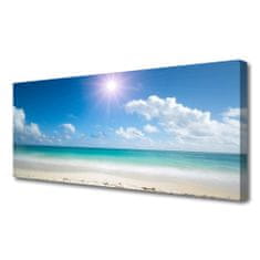 tulup.si Slika na platnu Sea beach sun landscape 125x50 cm