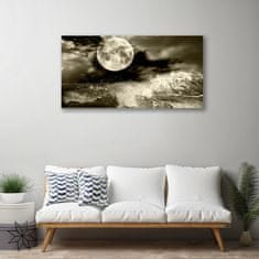 tulup.si Slika na platnu Nočni moon landscape 100x50 cm