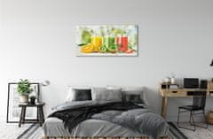 tulup.si Slika na akrilnem steklu Koktajli strawberry kiwi 100x50 cm 4 obešalnika