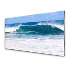 tulup.si Slika na akrilnem steklu Morska voda ocean wave 100x50 cm 2 obešalnika