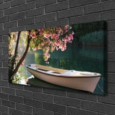 tulup.si Slika na platnu Boat tree landscape 100x50 cm