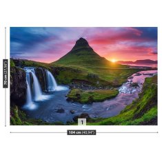 tulup.si Fototapeta Vulkan kirkjufell Samolepilne 104x70 cm