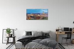 tulup.si Steklena slika Italija sunset panorama 120x60 cm 4 obešalnika