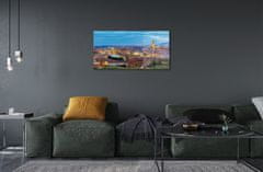 tulup.si Steklena slika Italija sunset panorama 120x60 cm 4 obešalnika