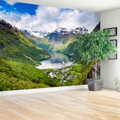 tulup.si Fototapeta Fjord na norveškem Tapeta 104x70 cm