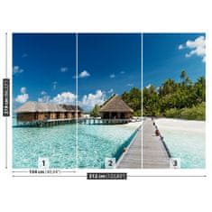 tulup.si Fototapeta Beach maldivi Tapeta 312x219 cm