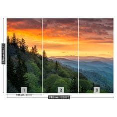 tulup.si Fototapeta Mountain sunrise Samolepilne 312x219 cm