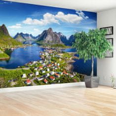 tulup.si Fototapeta Lofoten norveškem Tapeta 250x104 cm