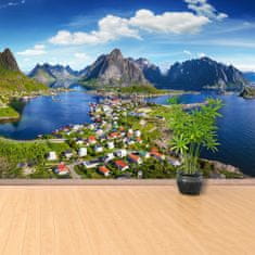 tulup.si Fototapeta Lofoten norveškem Tapeta 250x104 cm