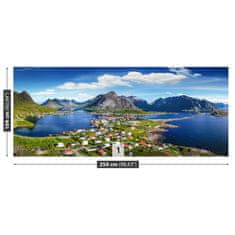 tulup.si Fototapeta Lofoten norveškem Tapeta 250x104 cm