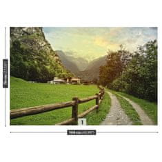 tulup.si Fototapeta Swiss alps Samolepilne 104x70 cm