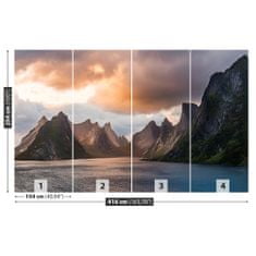 tulup.si Fototapeta Lofoten norveška Samolepilne 416x254 cm