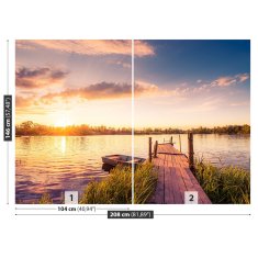 tulup.si Fototapeta Sonce jezero Tapeta 208x146 cm