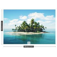 tulup.si Fototapeta Ocean island Samolepilne 104x70 cm