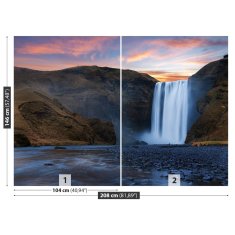 tulup.si Fototapeta Skogafoss slap Tapeta 208x146 cm