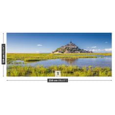 tulup.si Fototapeta Le mont saintmichel Tapeta 250x104 cm