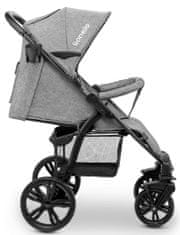Lionelo ANNET PLUS 2022 športni voziček, črn - odprta embalaža
